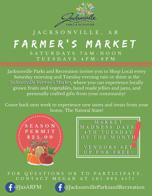 Farmers Market Flyer Jacksonville AR